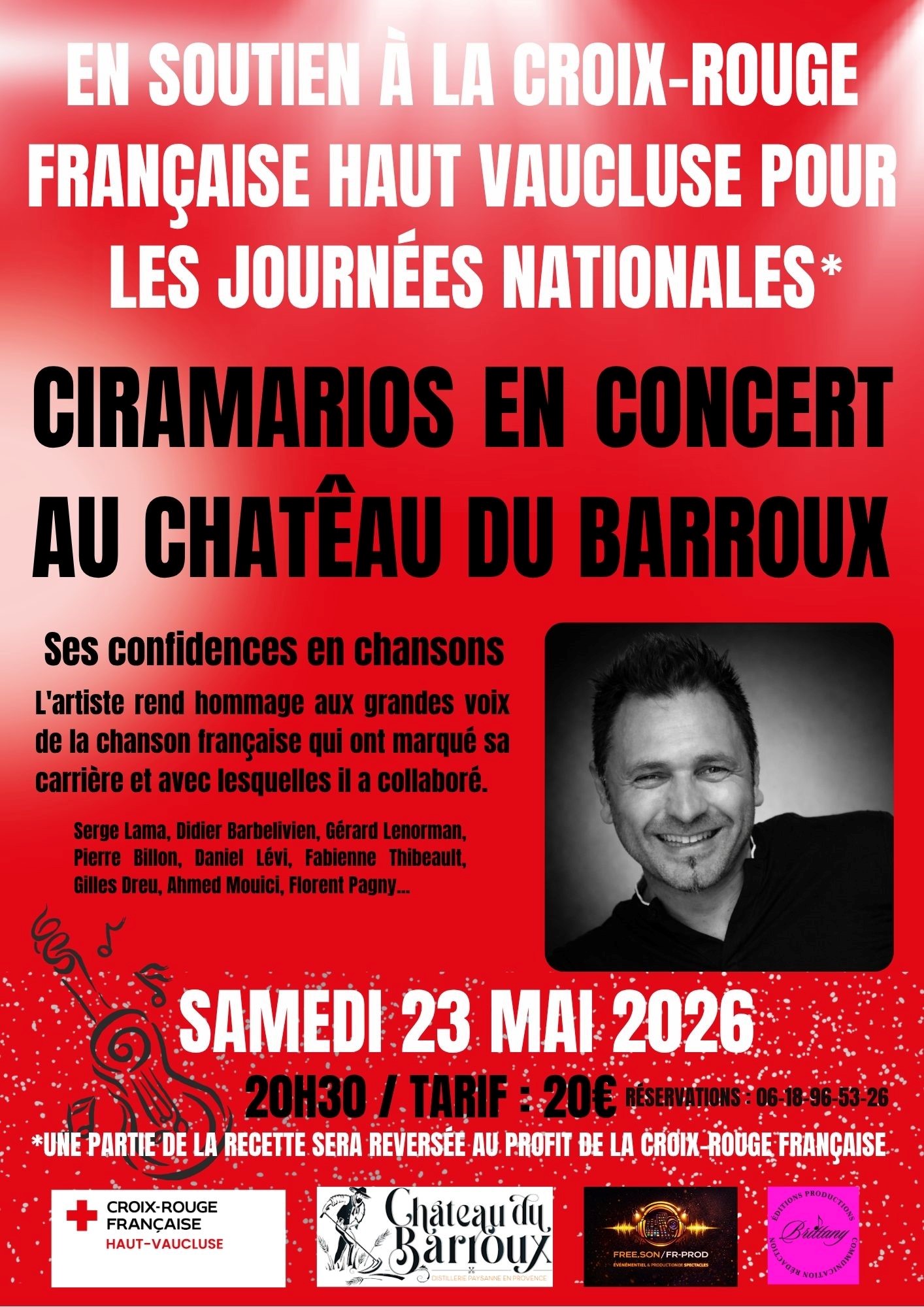 Ciramarios concert dégustation chateau barroux